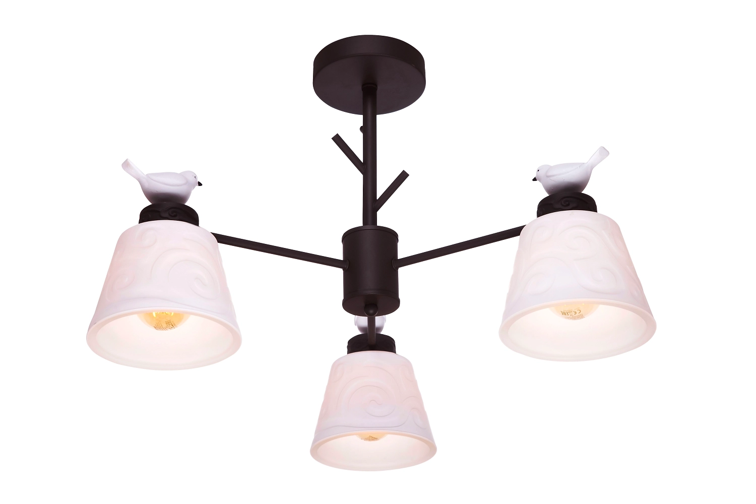 Люстра потолочная J-LIGHT BERDO 1119/3C 62 см черная