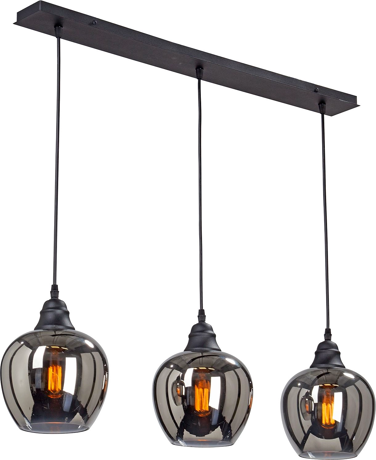 Подвесная люстра Vitaluce V4922-1/3S черная 3ХE27Х40Вт