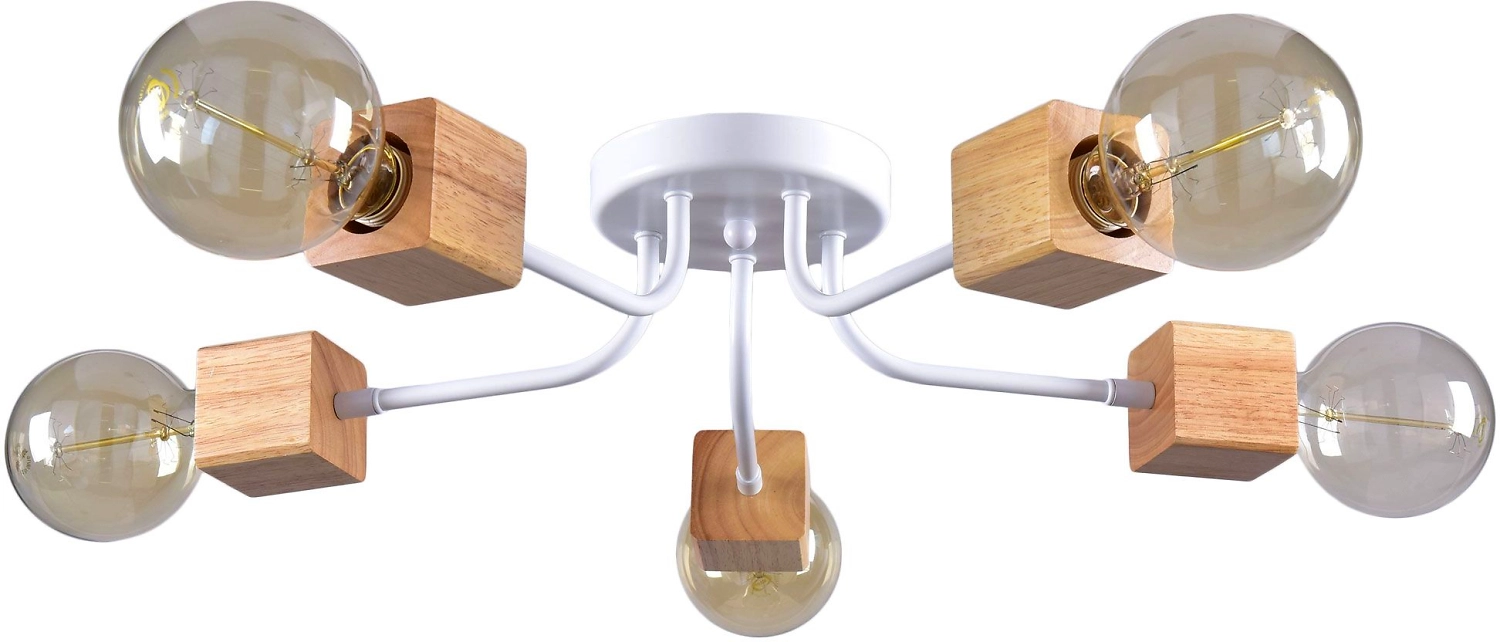 Потолочная люстра РОССвет РС21414 WT/5C