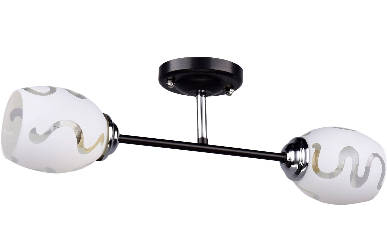 Потолочная люстра РОССвет РС20653 BK+CR/2C