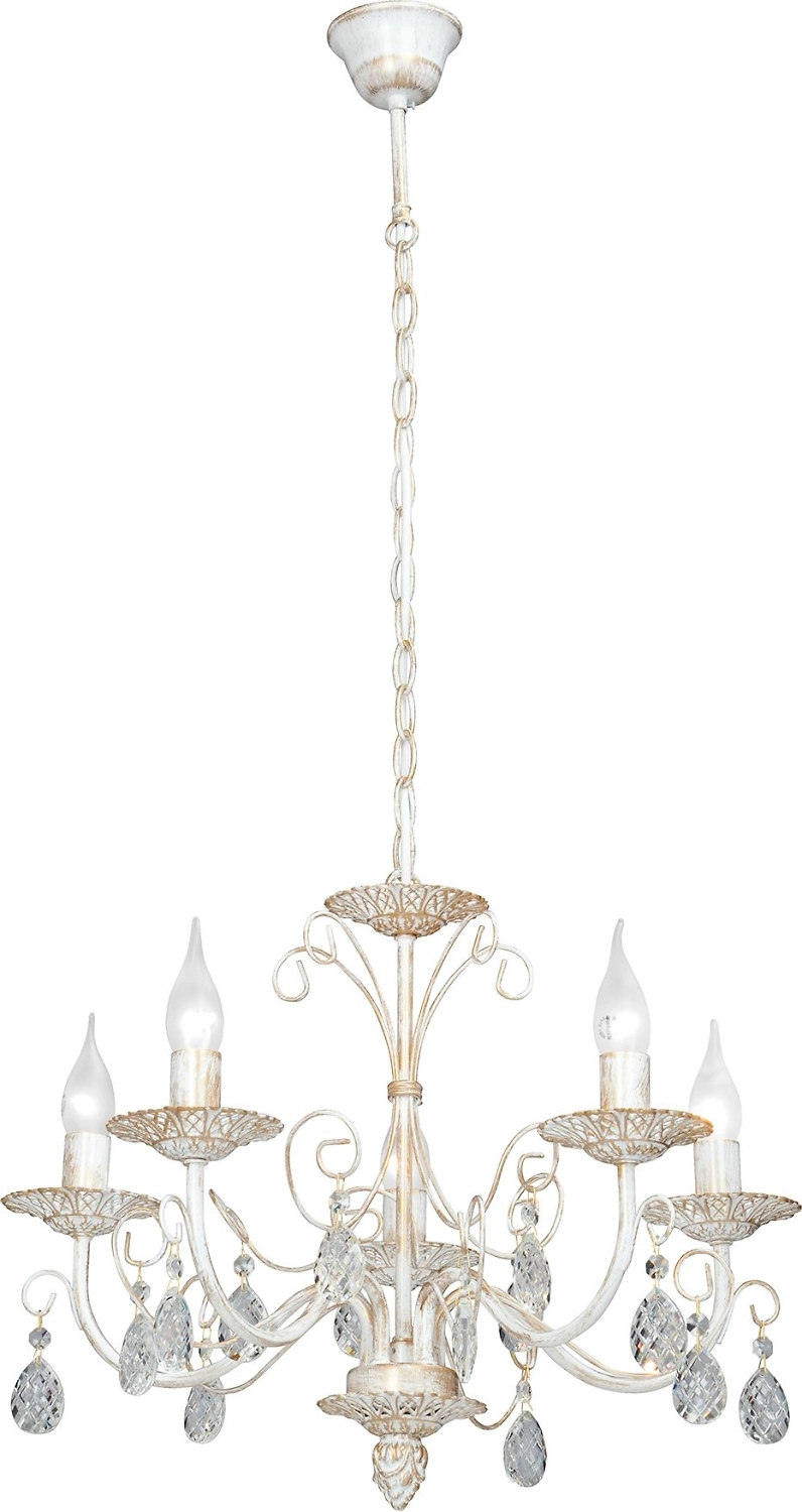 Подвесная люстра Vitaluce V1180/5 белая 5ХE14Х40Вт