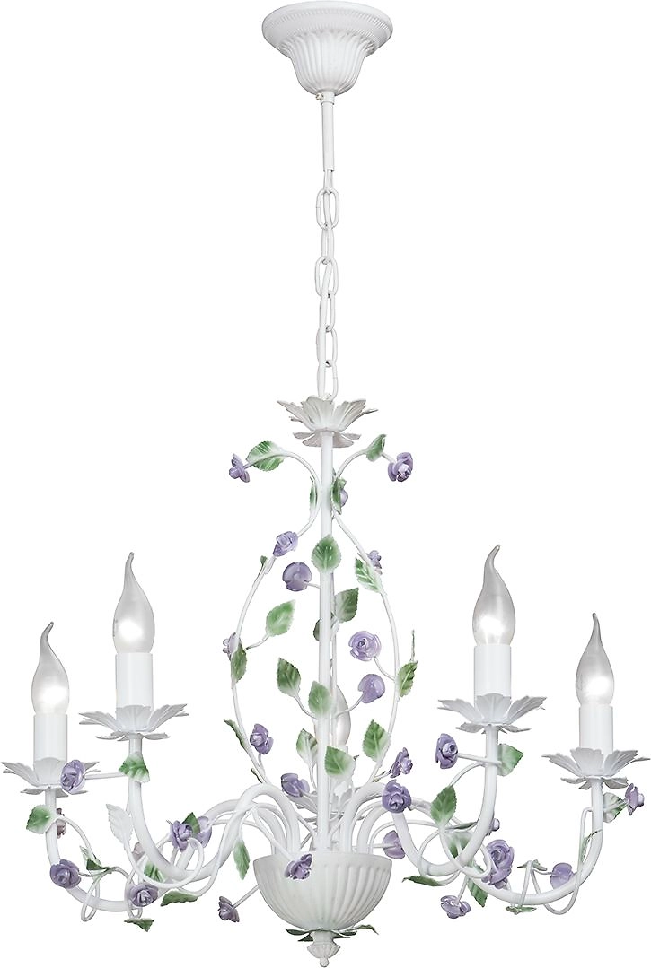 Подвесная люстра Vitaluce V1794-0/5 белая  5ХE14Х40Вт