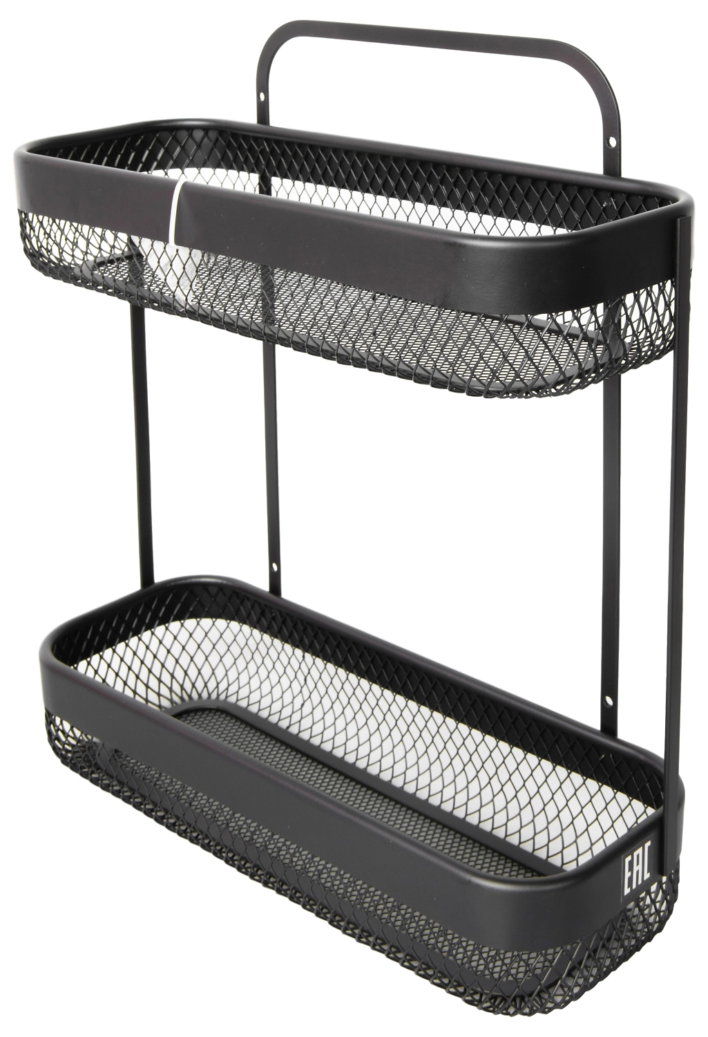 Полка для ванных принадлежностей 106896 черная 310х120х350 мм