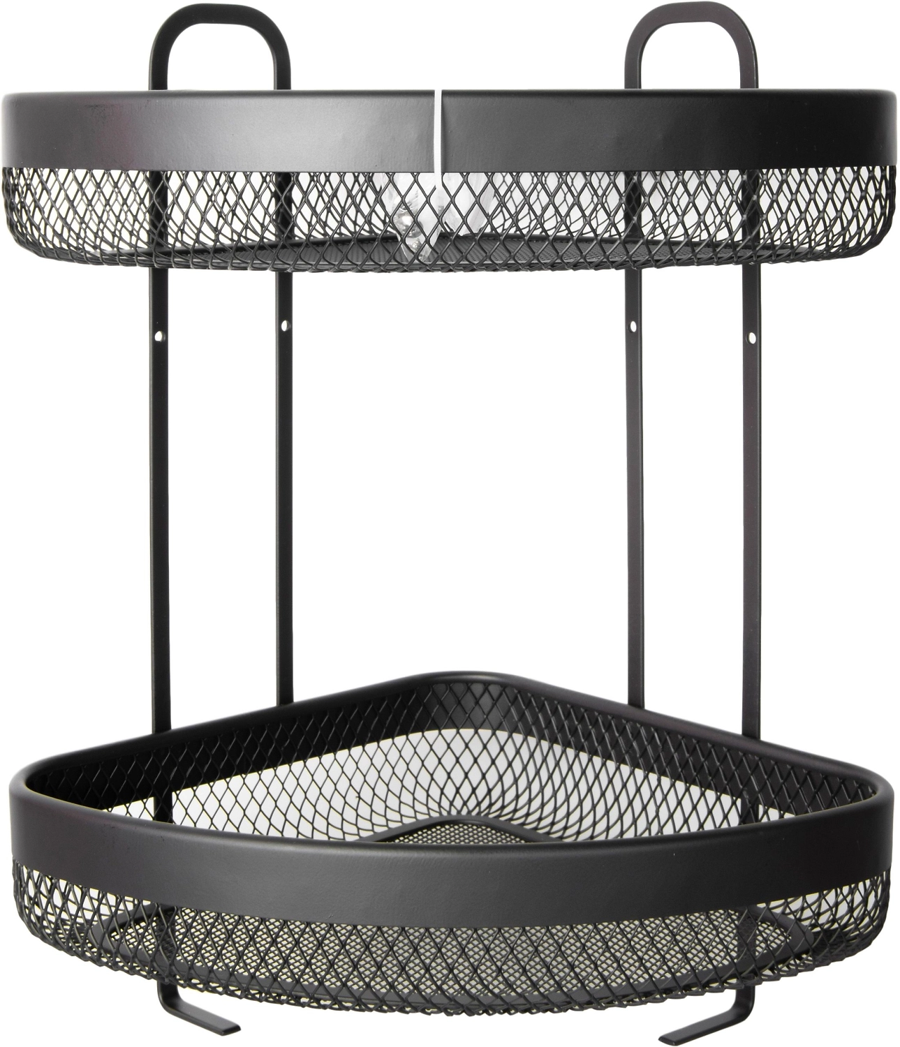 Полка для ванных принадлежностей 106897 черная 290x390x220 мм