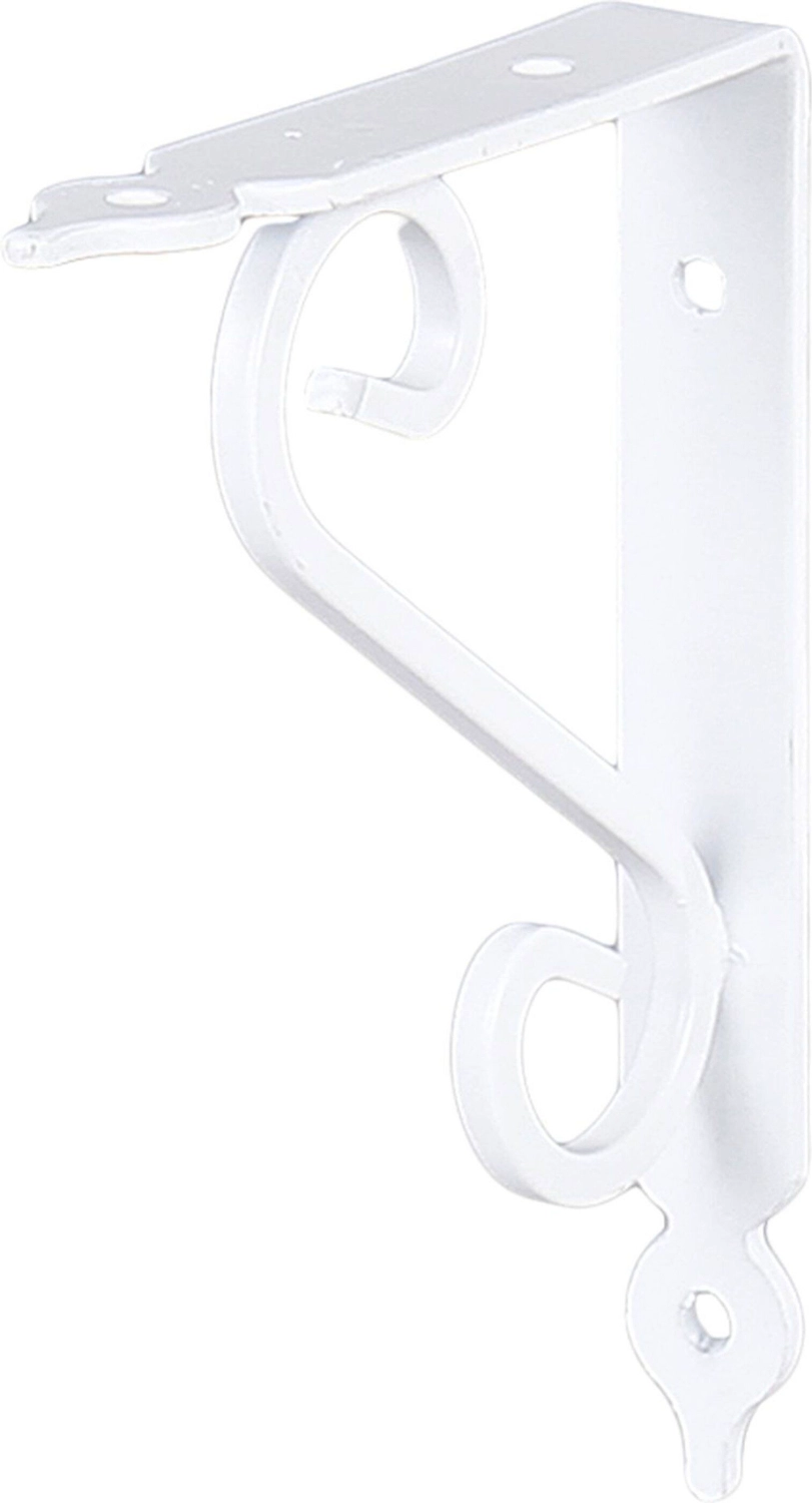 Кронштейн для полки Larvij Мадрид белый 145x20x110 мм