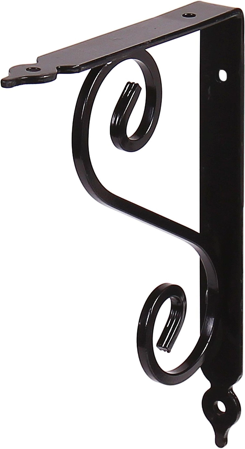 Кронштейн для полки Larvij Мадрид черный 190x20x145 мм