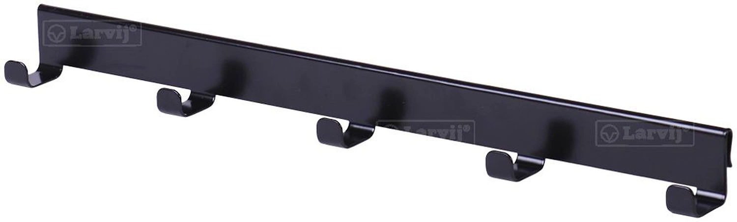 Боковая вешалка на полку Larvij L9718-400BL 404x35x35 см черная