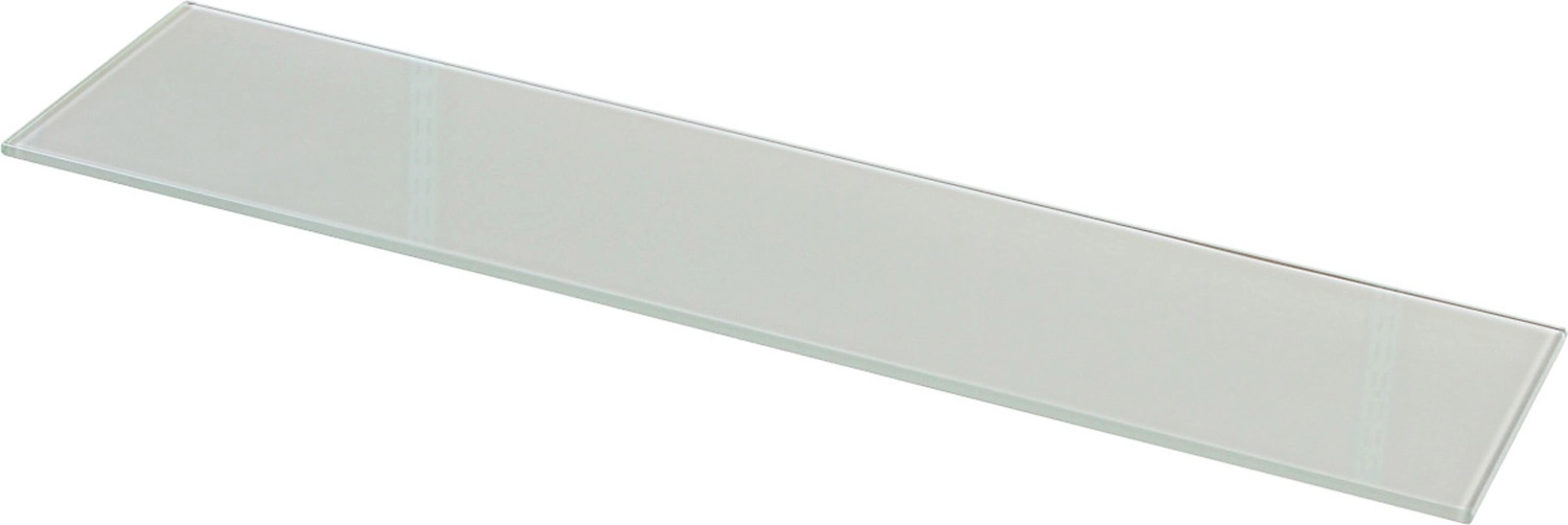 Полка универсальная Larvij прозрачная 600х150х6 мм