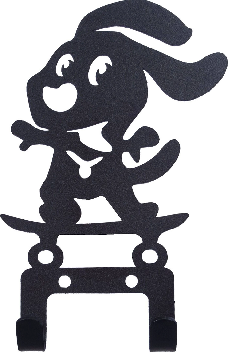 Крючок универсальный FIREWOOD Щенок на скейте черный 130х100х30 мм 