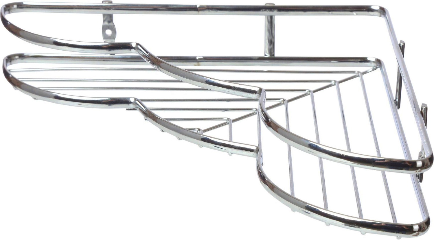 Полка для ванных принадлежностей VANSTORE MODERN WINGS хром 50х280х280 мм