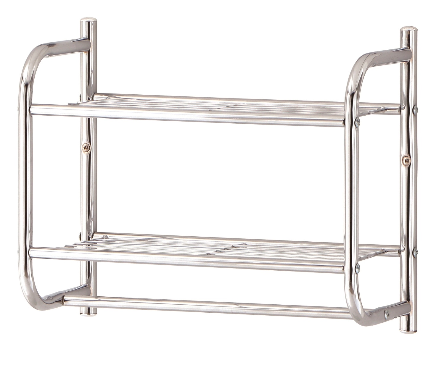 Полка для банных полотенец 258592 хром 385х190х335 мм