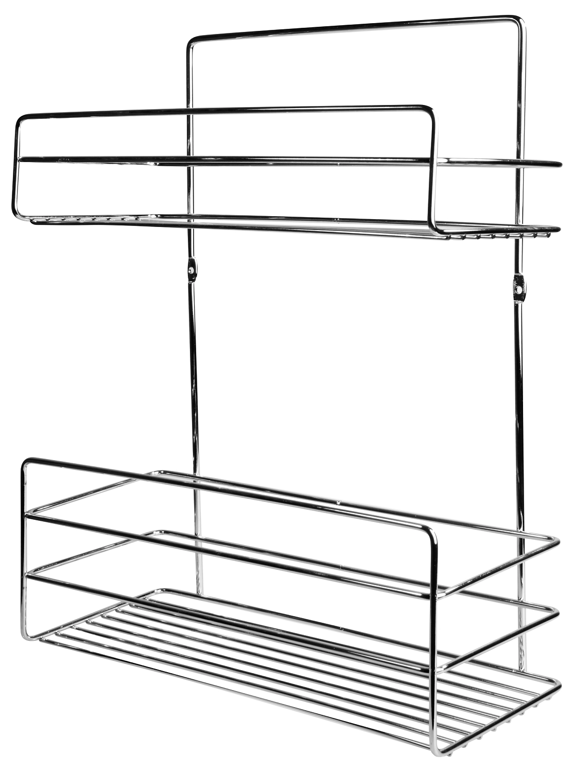 Полка для ванных принадлежностей Дижон хром 310х120х360 мм