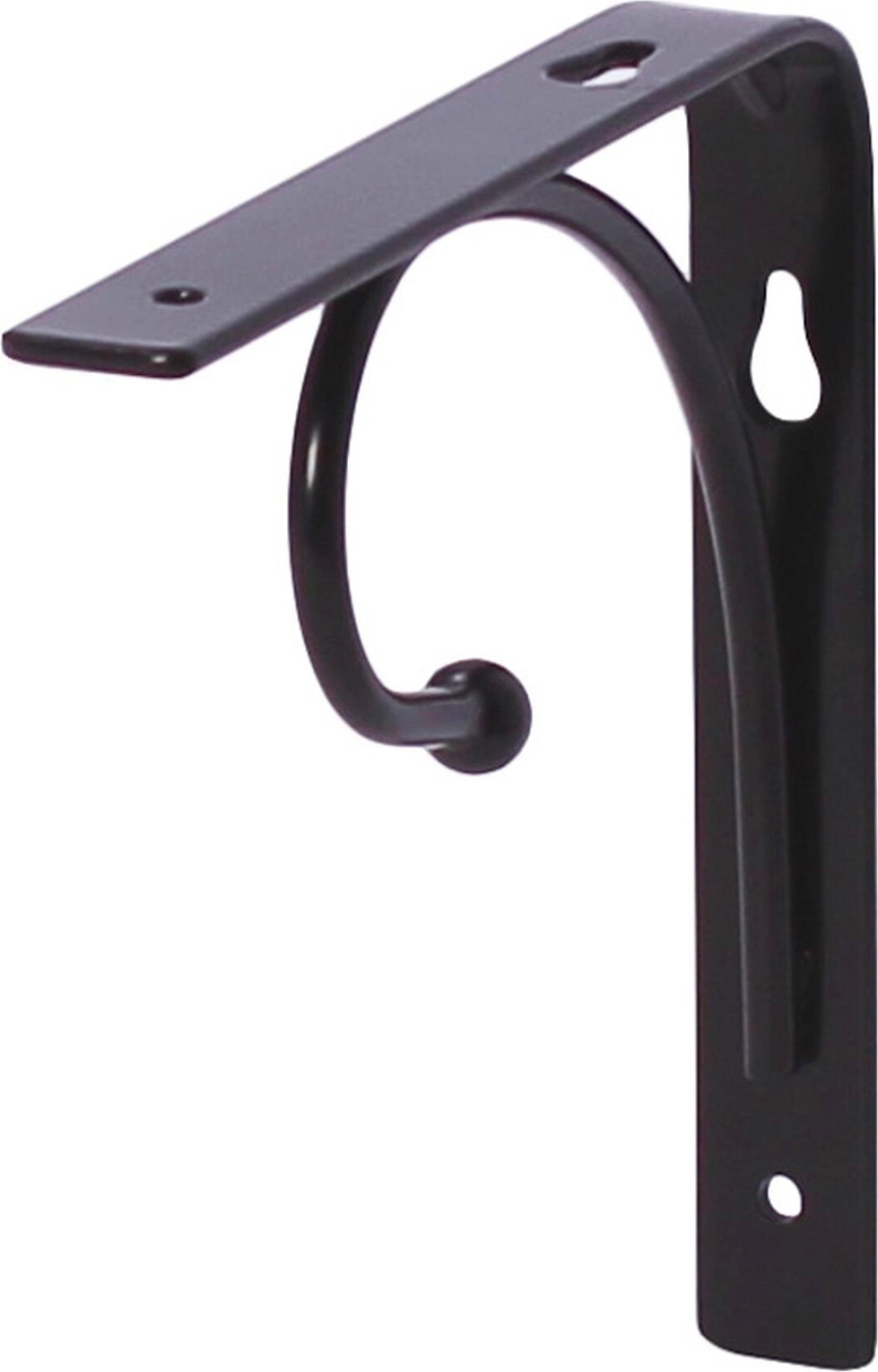 Кронштейн для полки Larvij СВАН черный 150х150х20 мм