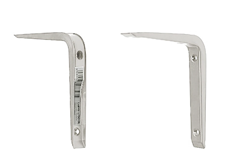 Кронштейн для полки Larvij Ренифорс белый 250х200х30 мм