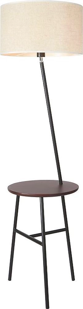 Напольный торшер 204228 металлический с полочкой 40 Вт черный