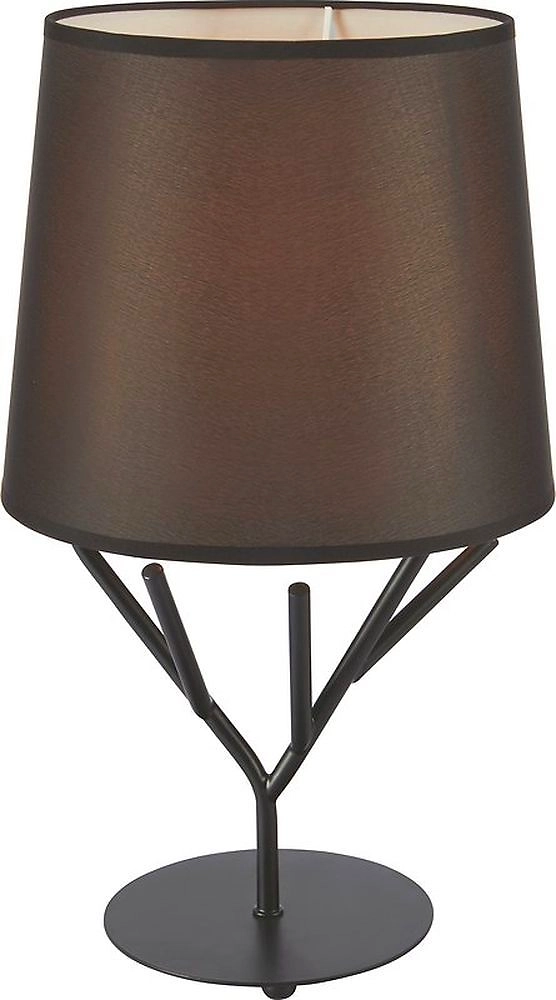 Настольная лампа 204251 ткань, металл 40 Вт черный