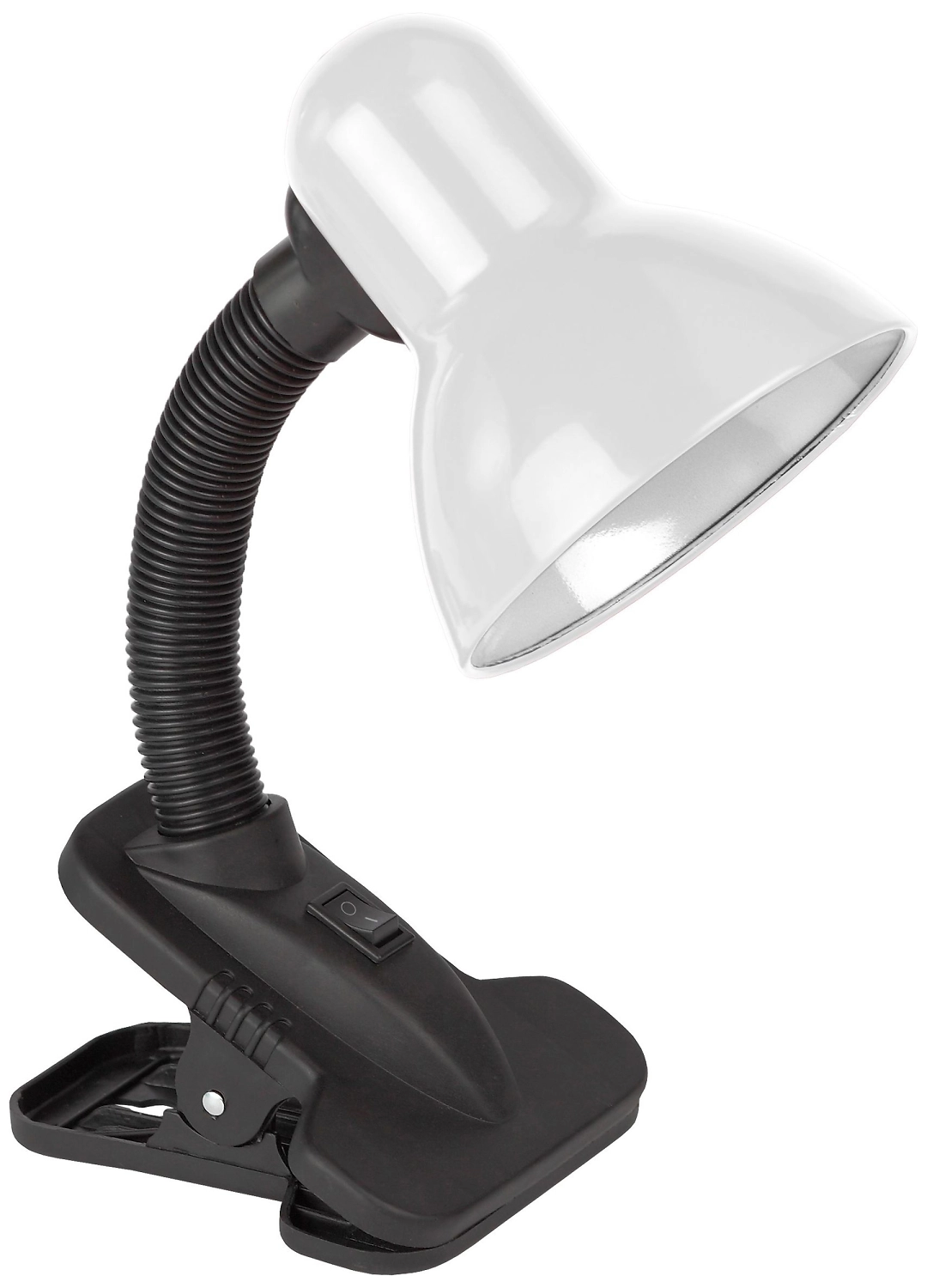 Настольная лампа для рабочего стола ЭРА N-102 Е27 40 Вт на прищепке белая