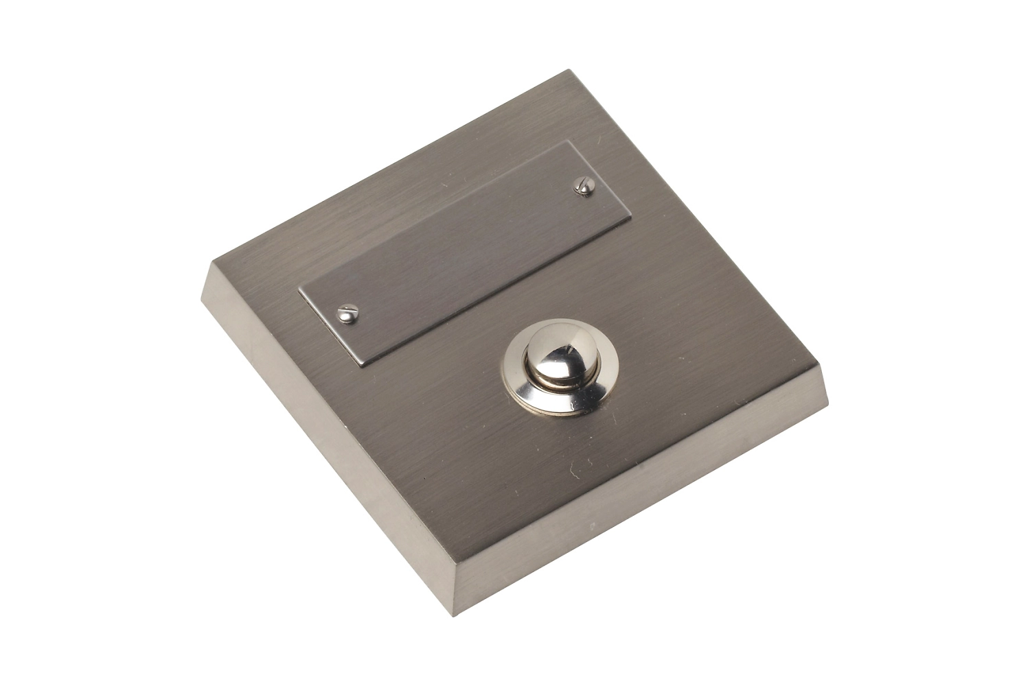 Панель для звонка с одной кнопкой никель