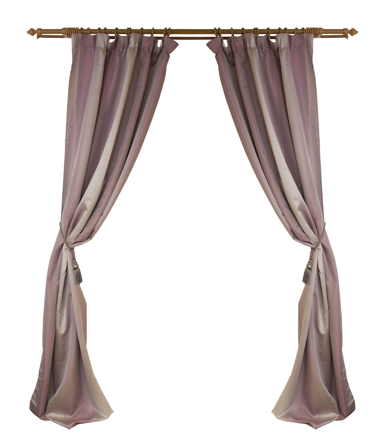 Штора портьерная 6116034 140х260 см фиолетовая 
