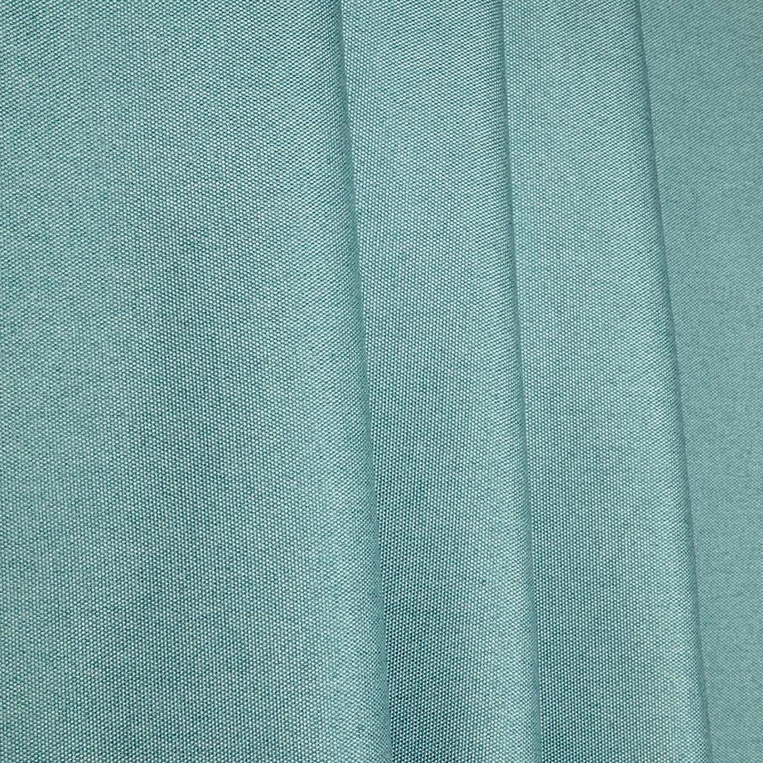 Ткань портьерная 110137 лен блэкаут 280 см бирюзовая