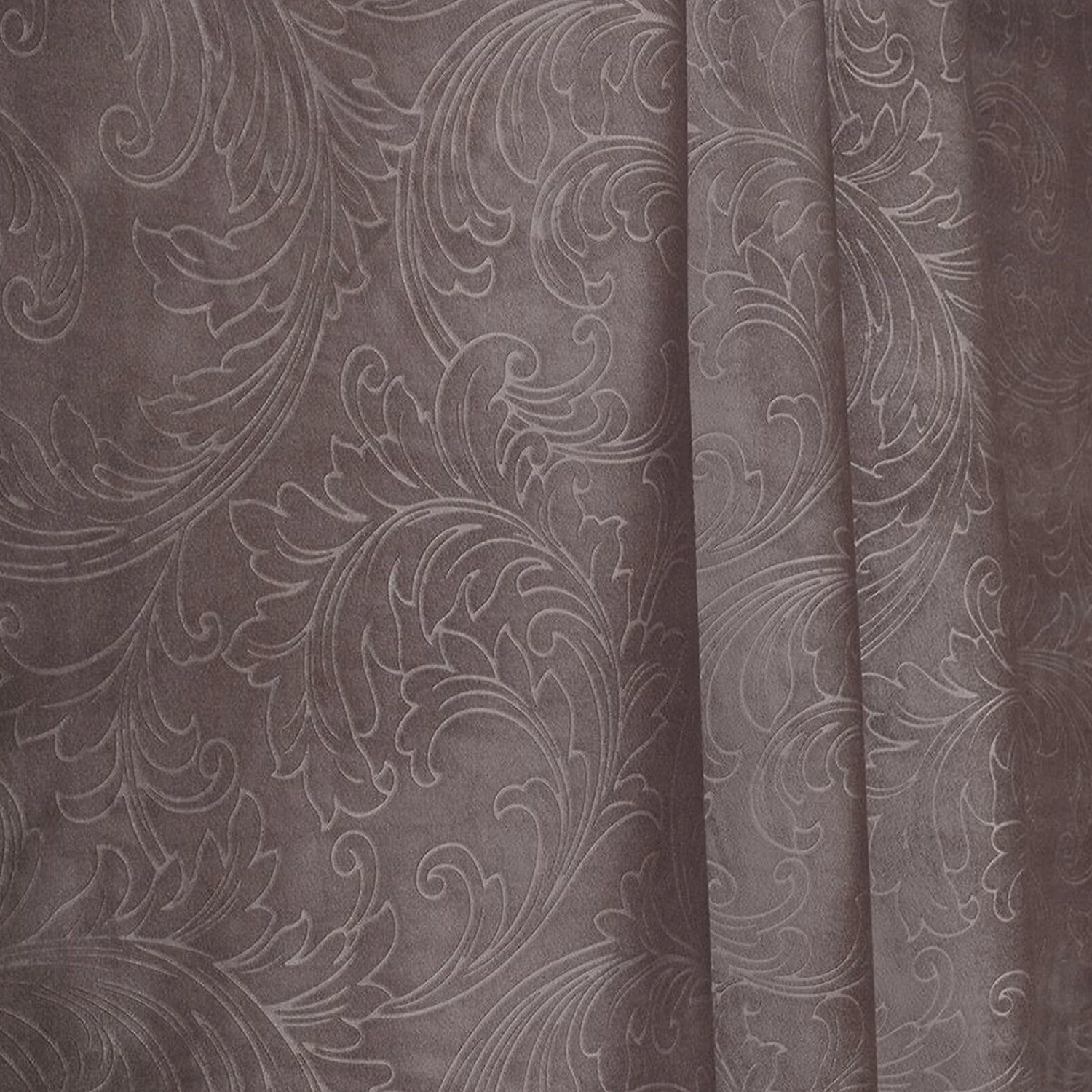 Ткань портьерная 109884 бархат блэкаут 280 см коричневая