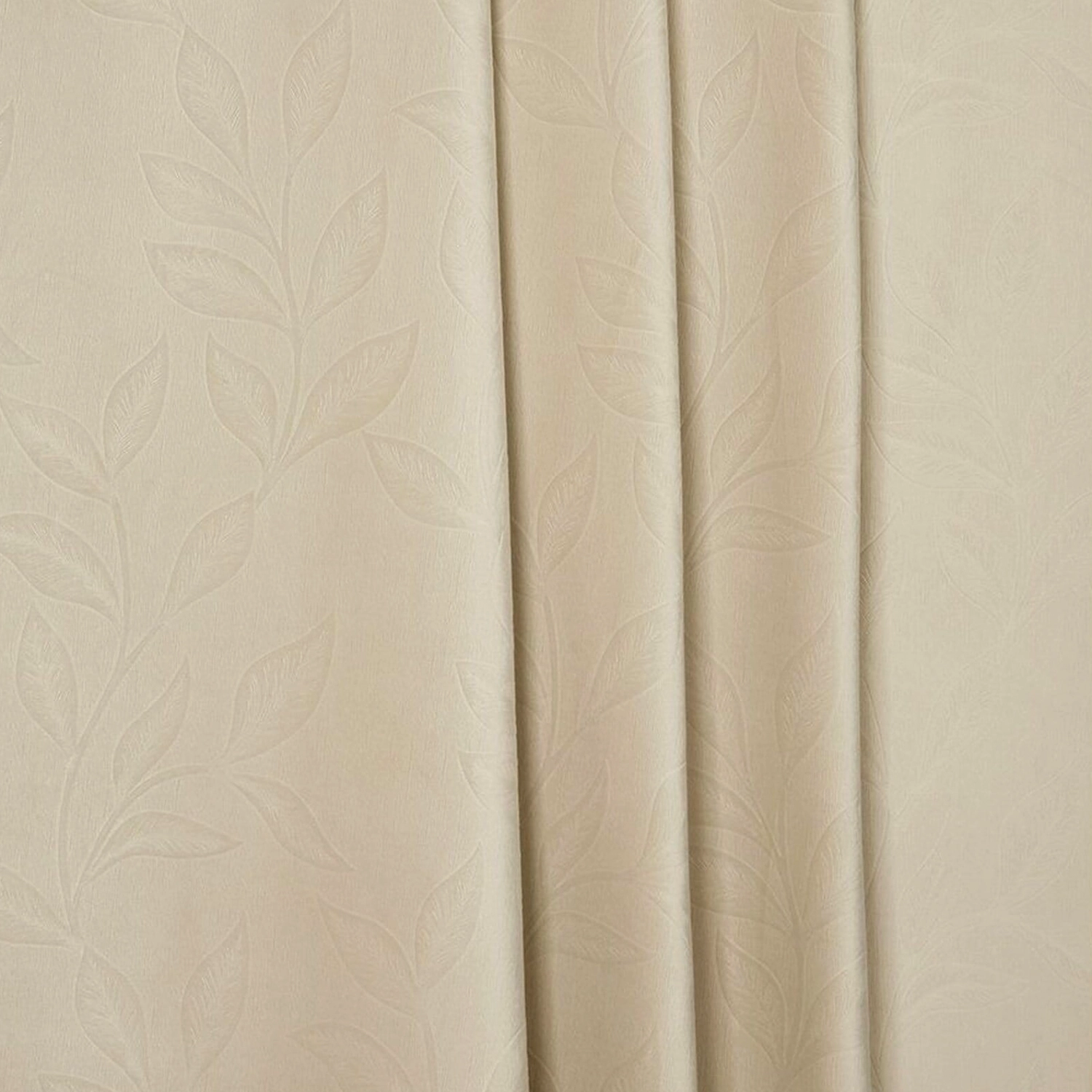Ткань портьерная 109871 бархат блэкаут 280 см бежевая