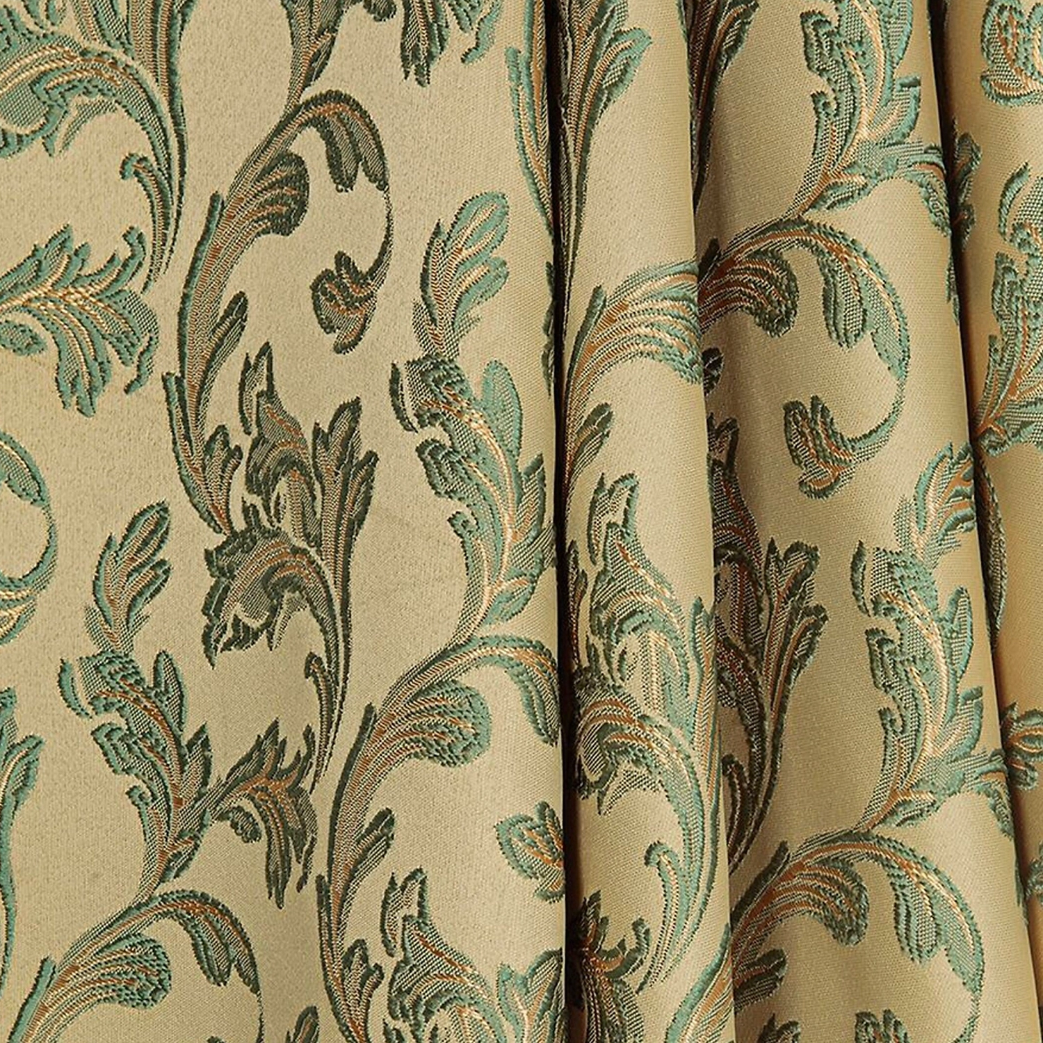 Ткань портьерная 18123 жаккард блэкаут 150 см салатовая