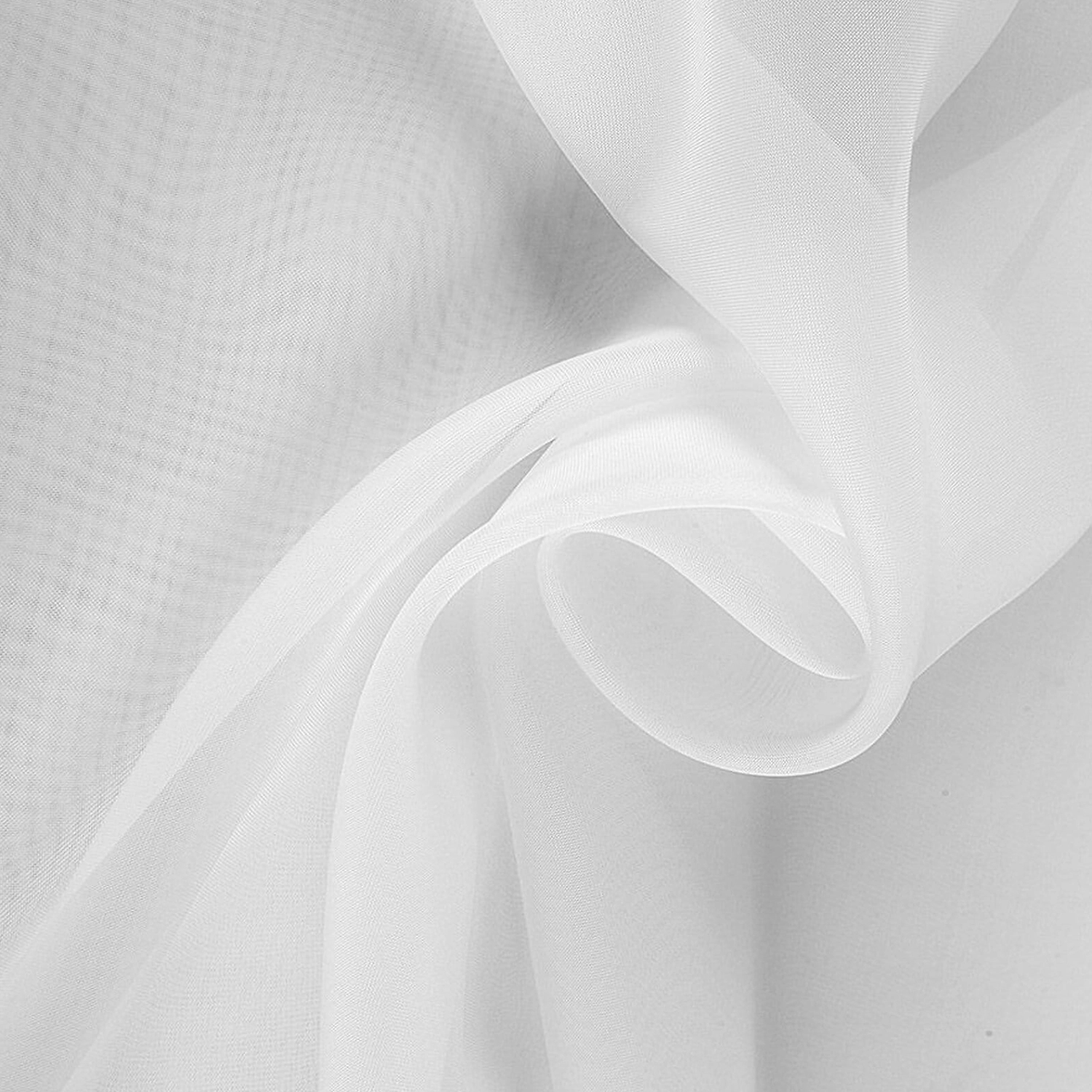 Ткань тюлевая 76891 вуаль 300 см белая