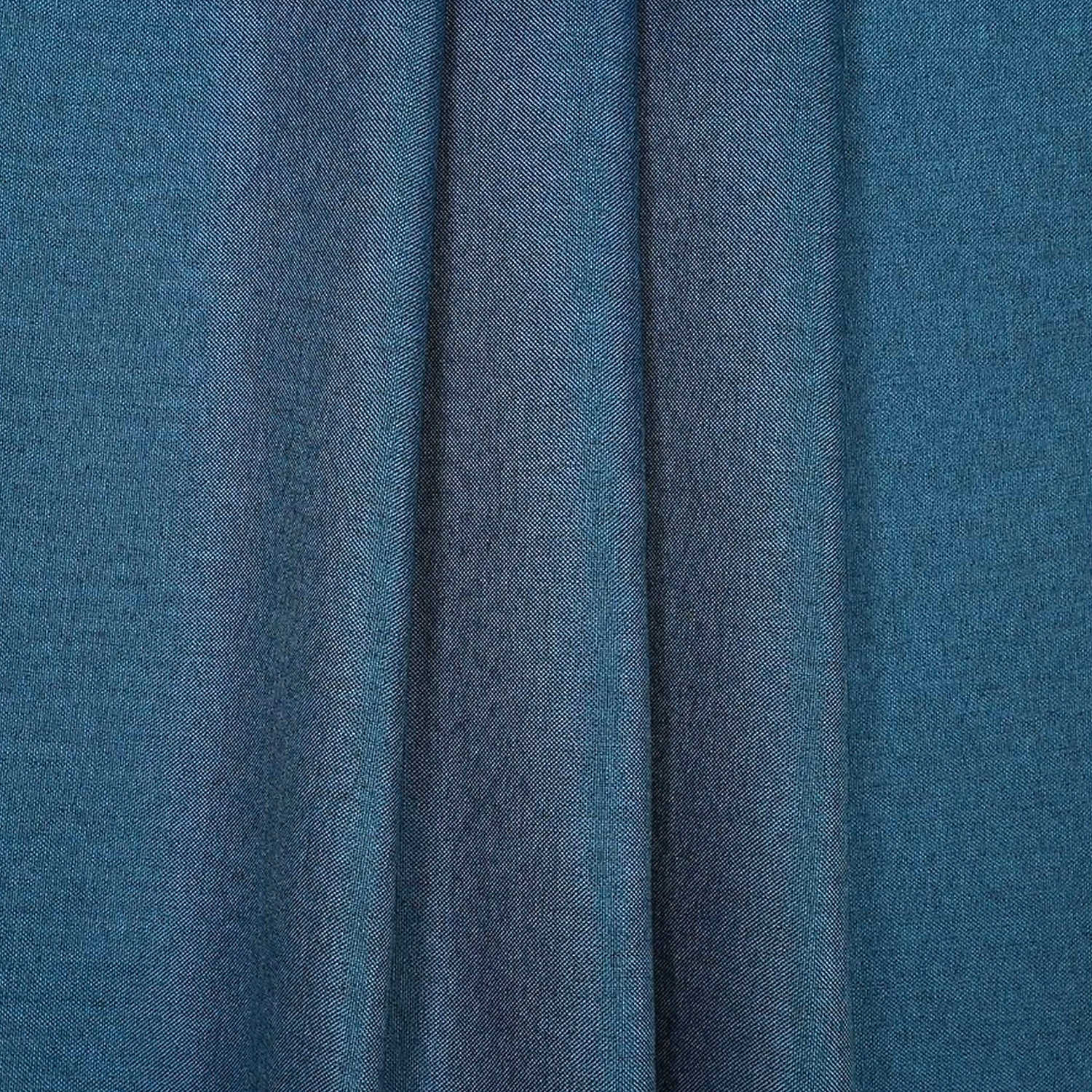 Ткань портьерная 91063 лен блэкаут 280 см синяя