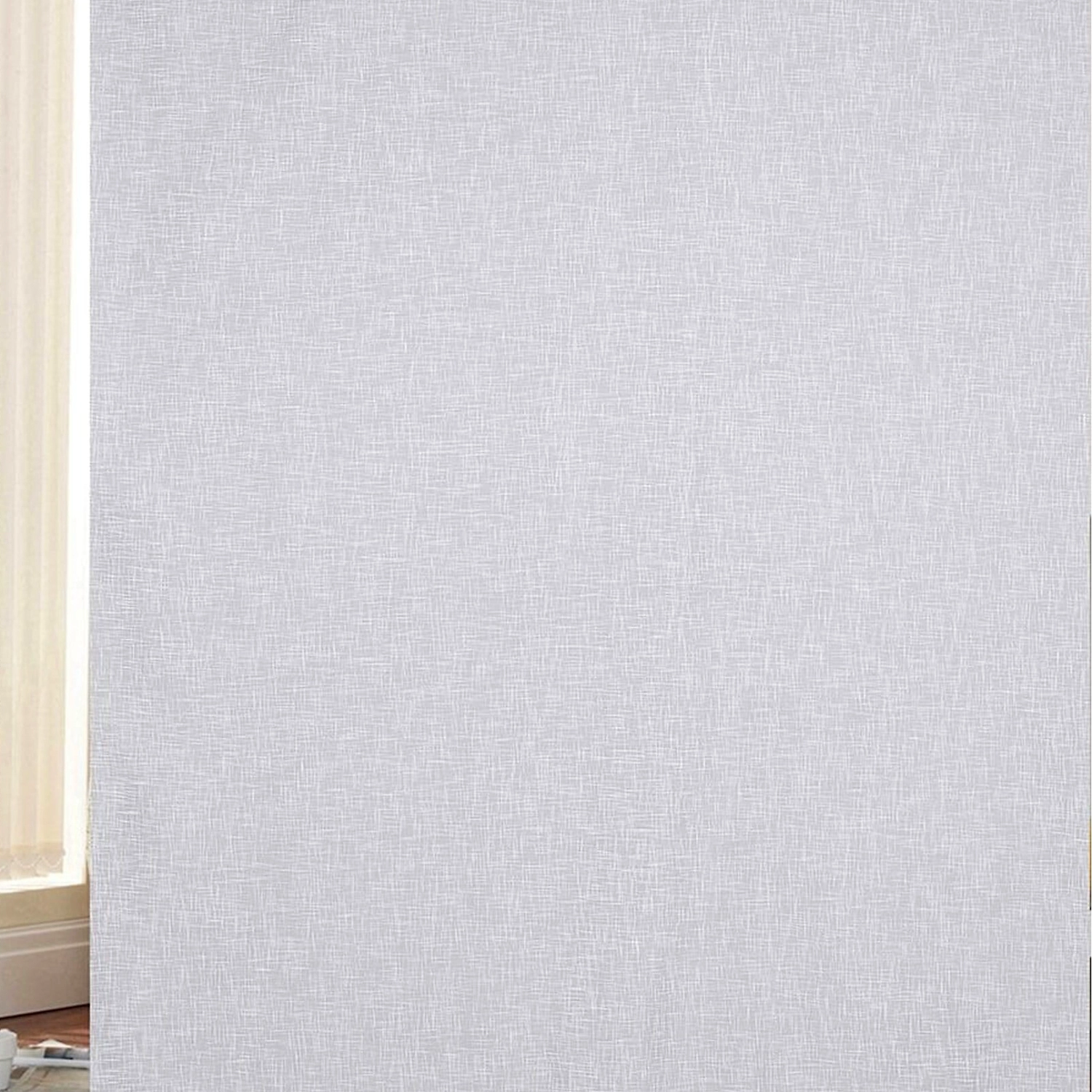 Ткань тюлевая 101906 лен 280 см белая