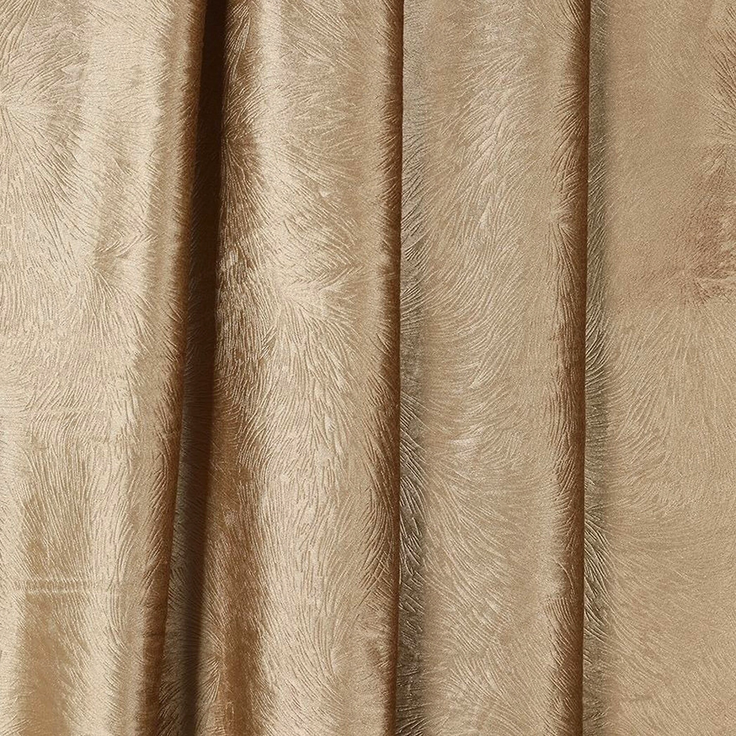 Ткань портьерная 111156 бархат блэкаут 280 см бежевая
