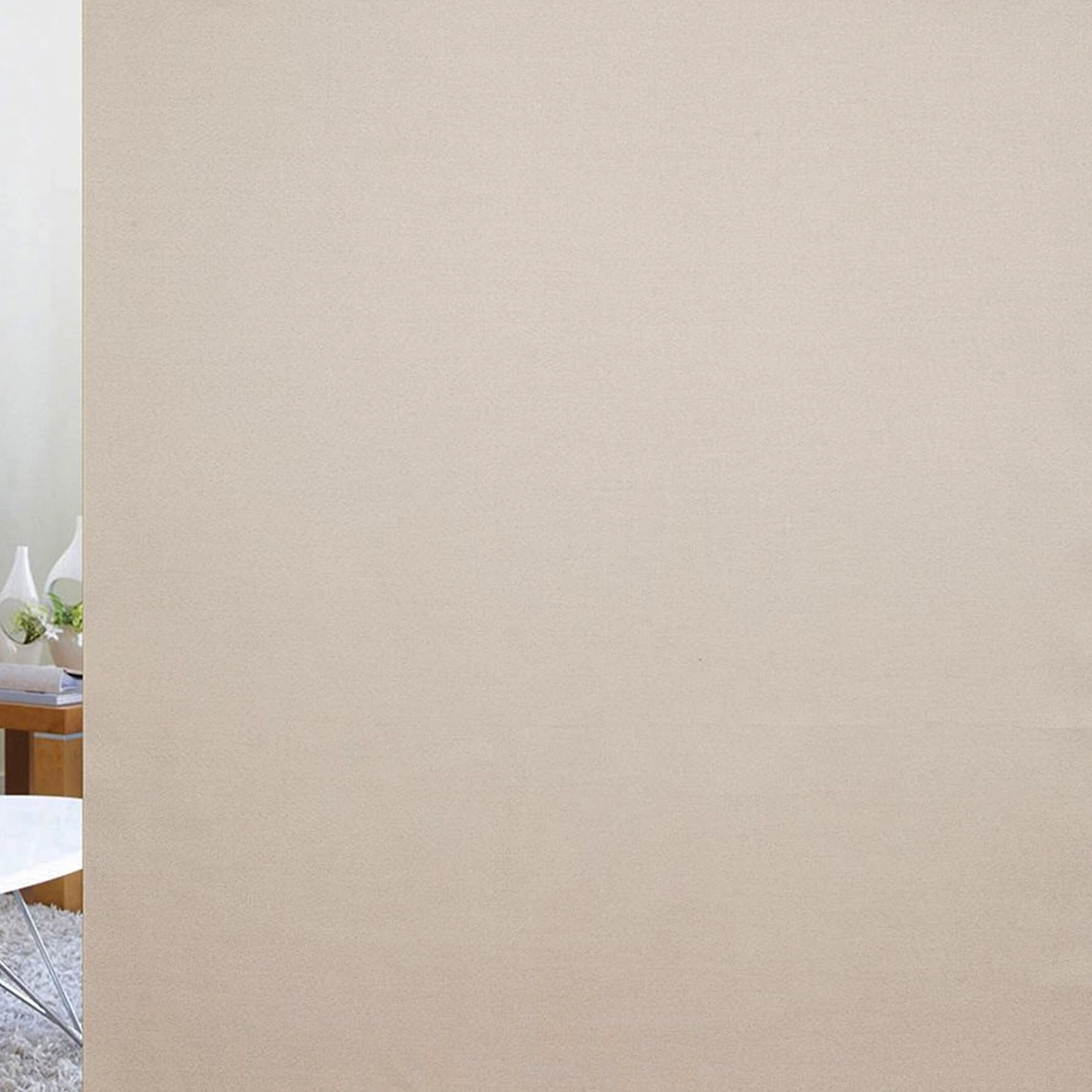 Ткань портьерная 96331 лен блэкаут 280 см бежевая