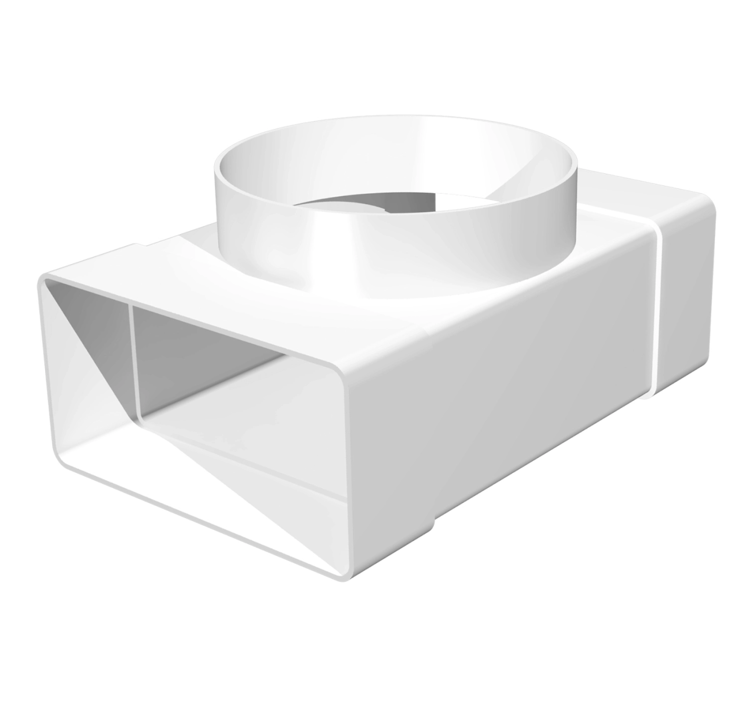 Соединитель ERA 620ТФ10П Т-образный пластик плоский D 100