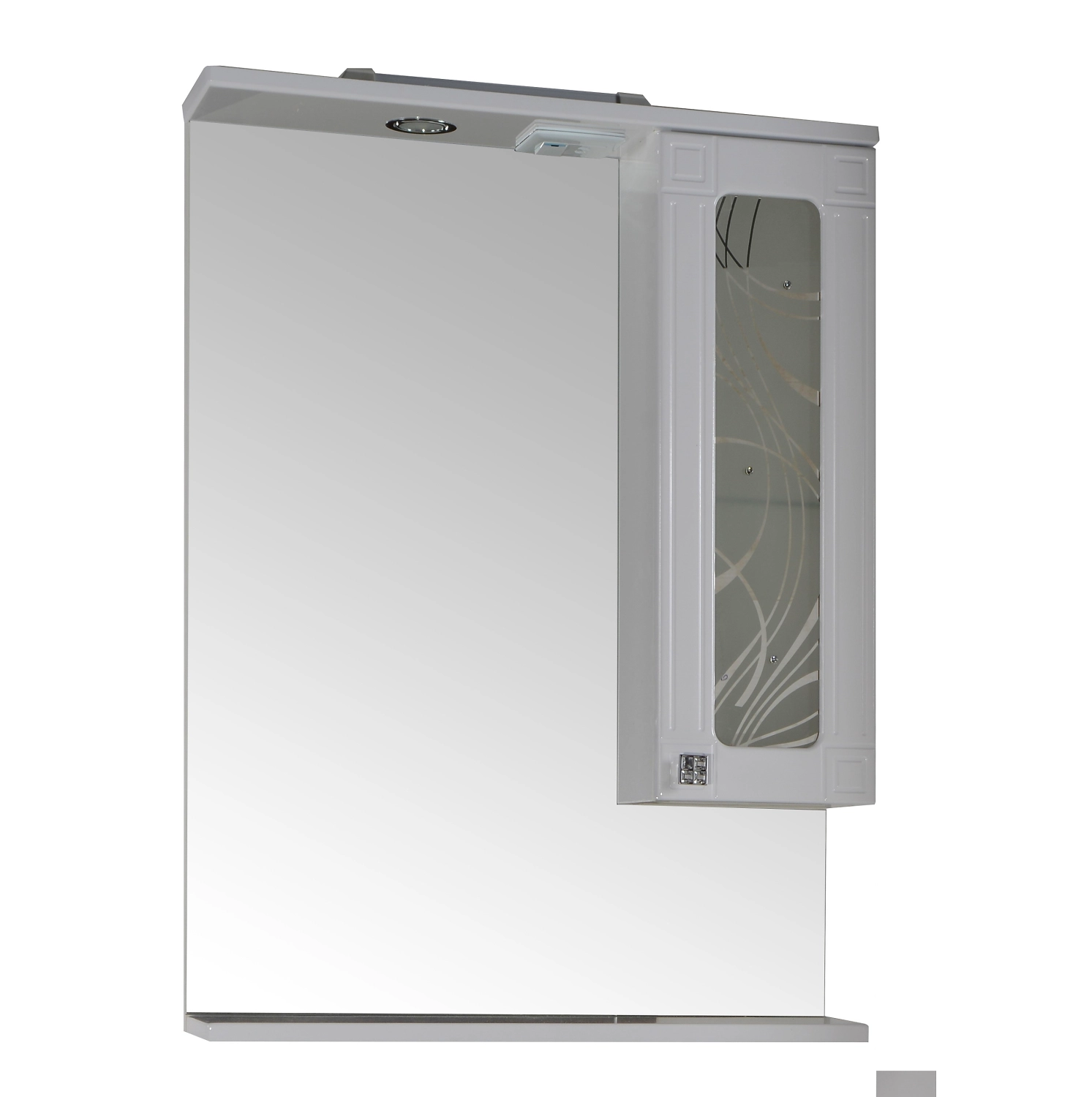 Зеркало АСБ-Мебель Альфа белая 65 см