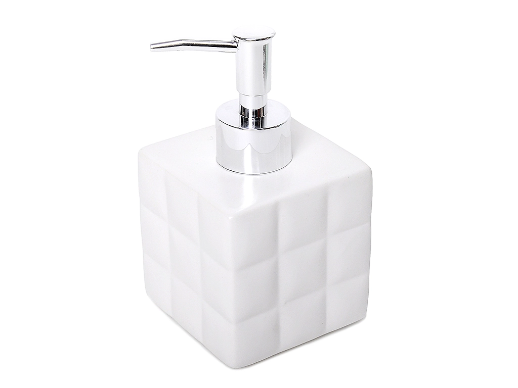 Дозатор Verran Quadratto для жидкого мыла керамика белый
