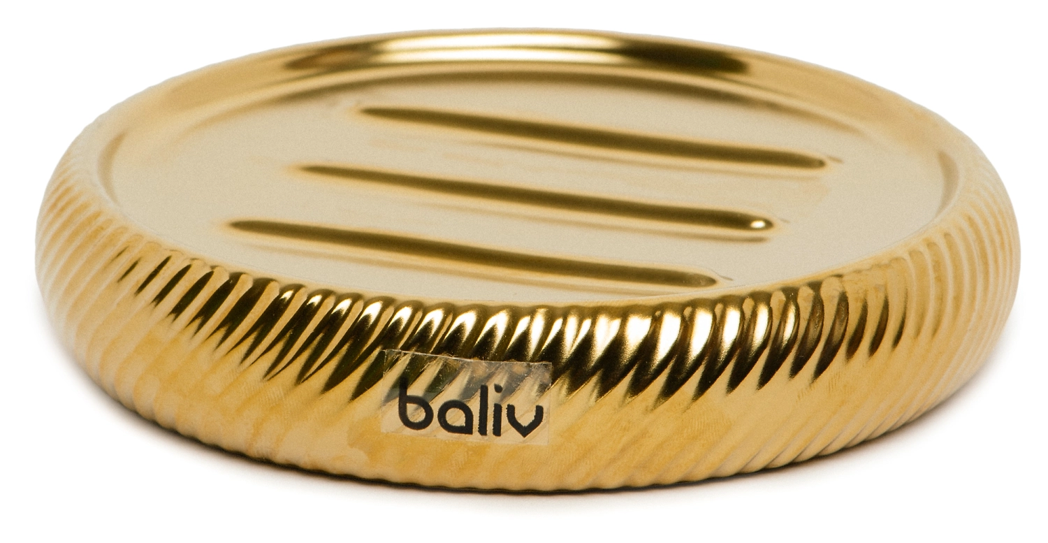 Мыльница CE1753AA-SD 12х12х2 см золотая