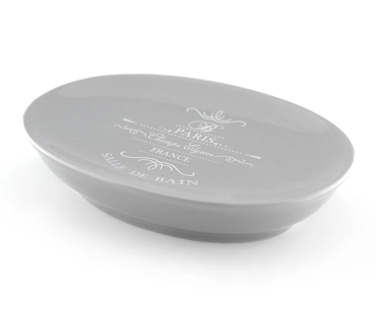 Мыльница WESS Paris керамика серый