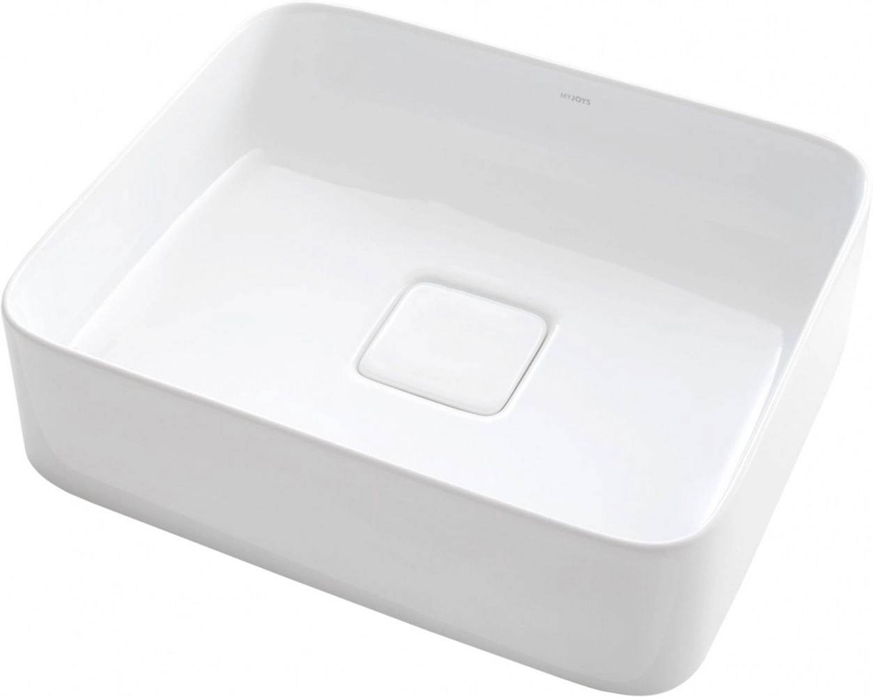 Раковина накладная RAVAL Joy 46x39x12,5 см белый