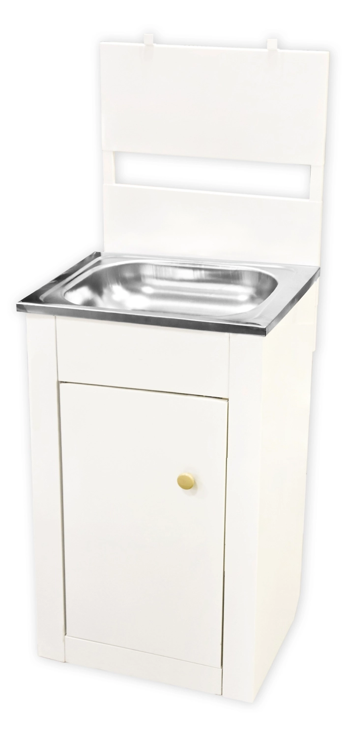 Умывальник дачный летний УМ-17 белый оцинкованный 125 х 50 см