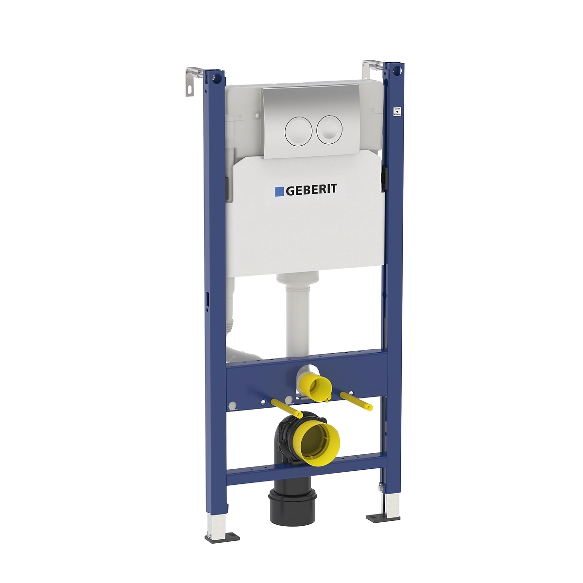 Инсталляция GEBERIT Duofix с хром клавишей для подвесного унитаза(458.121.21.1)