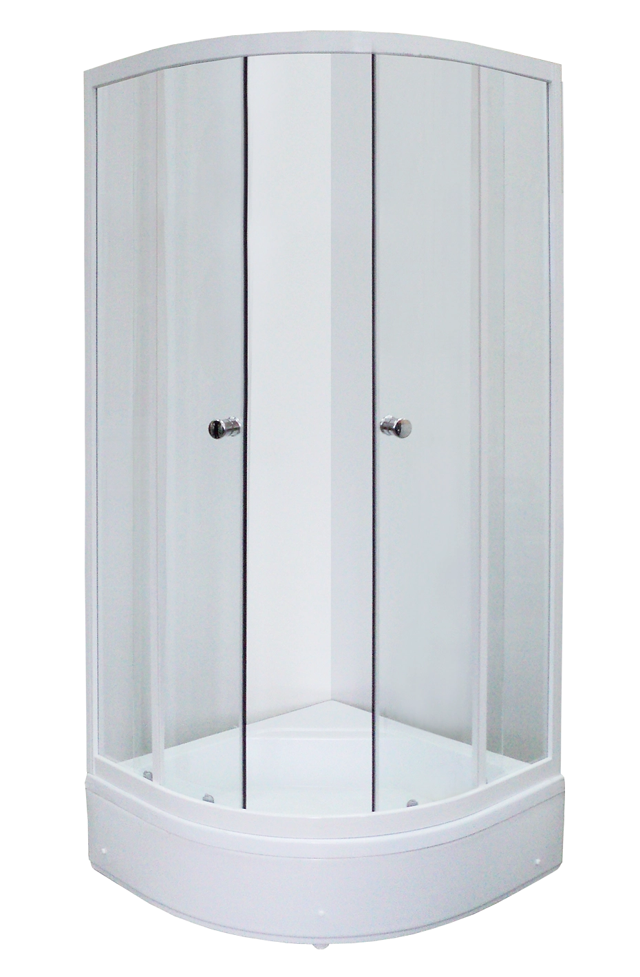 Душевая ширма 1/4 круга МЕТАКАМ стеклянная ПР 890х1760 см