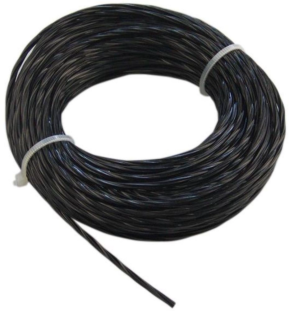 Леска для триммера бесшумная крученая 2 мм 15 м