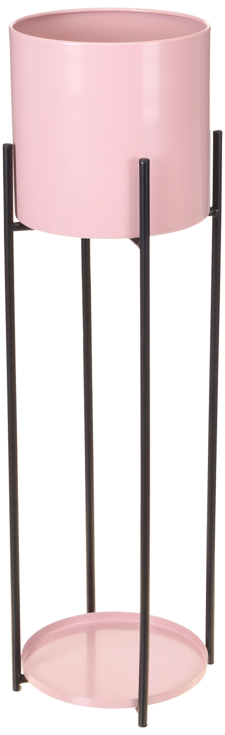Кашпо на подставке розовое D20 H60