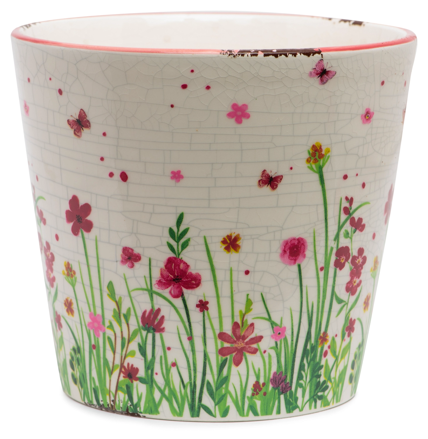 Горшок керамический FLowery мульти H14 см