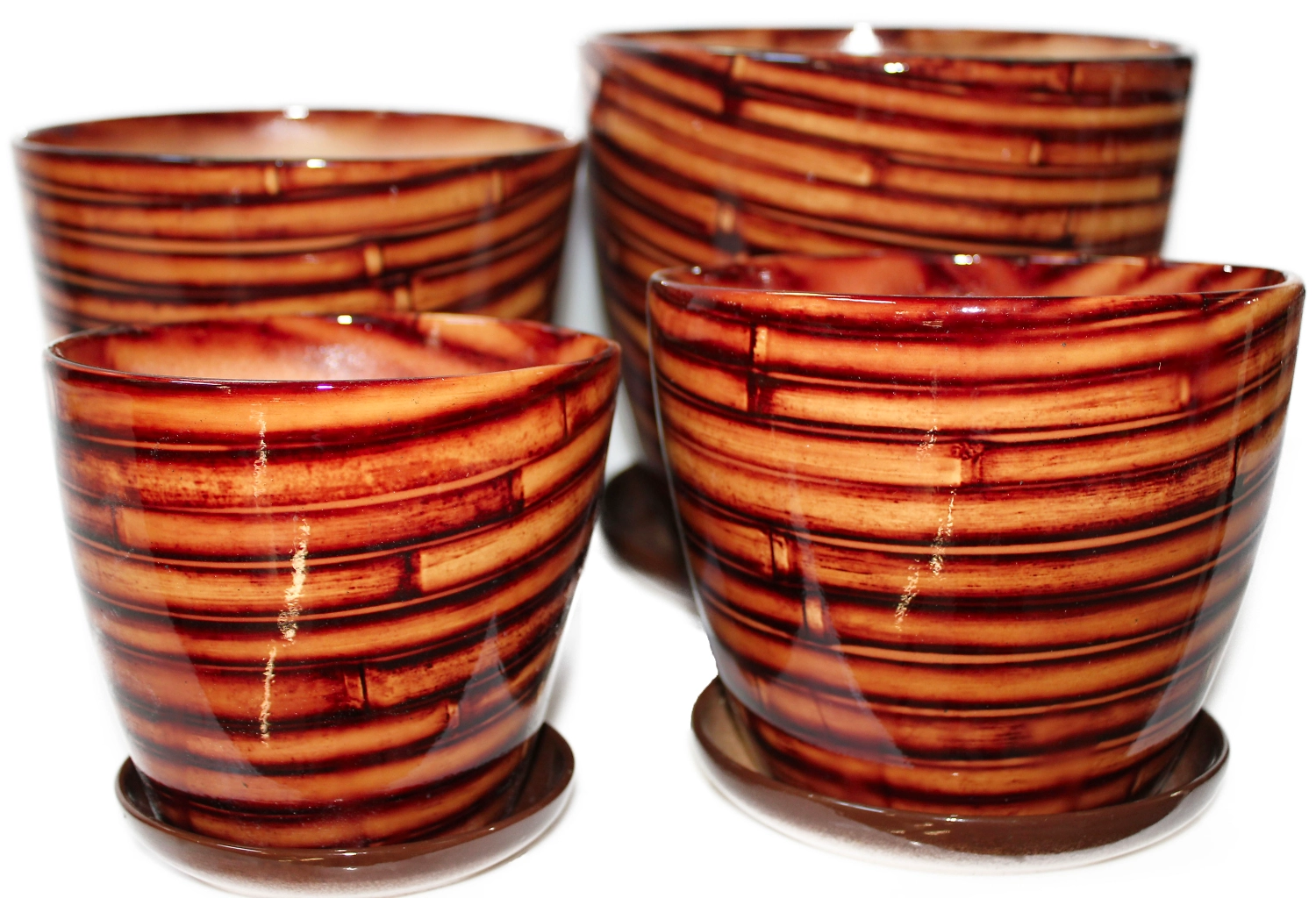 Кашпо Венус 1с блюдцем миксD13 H11