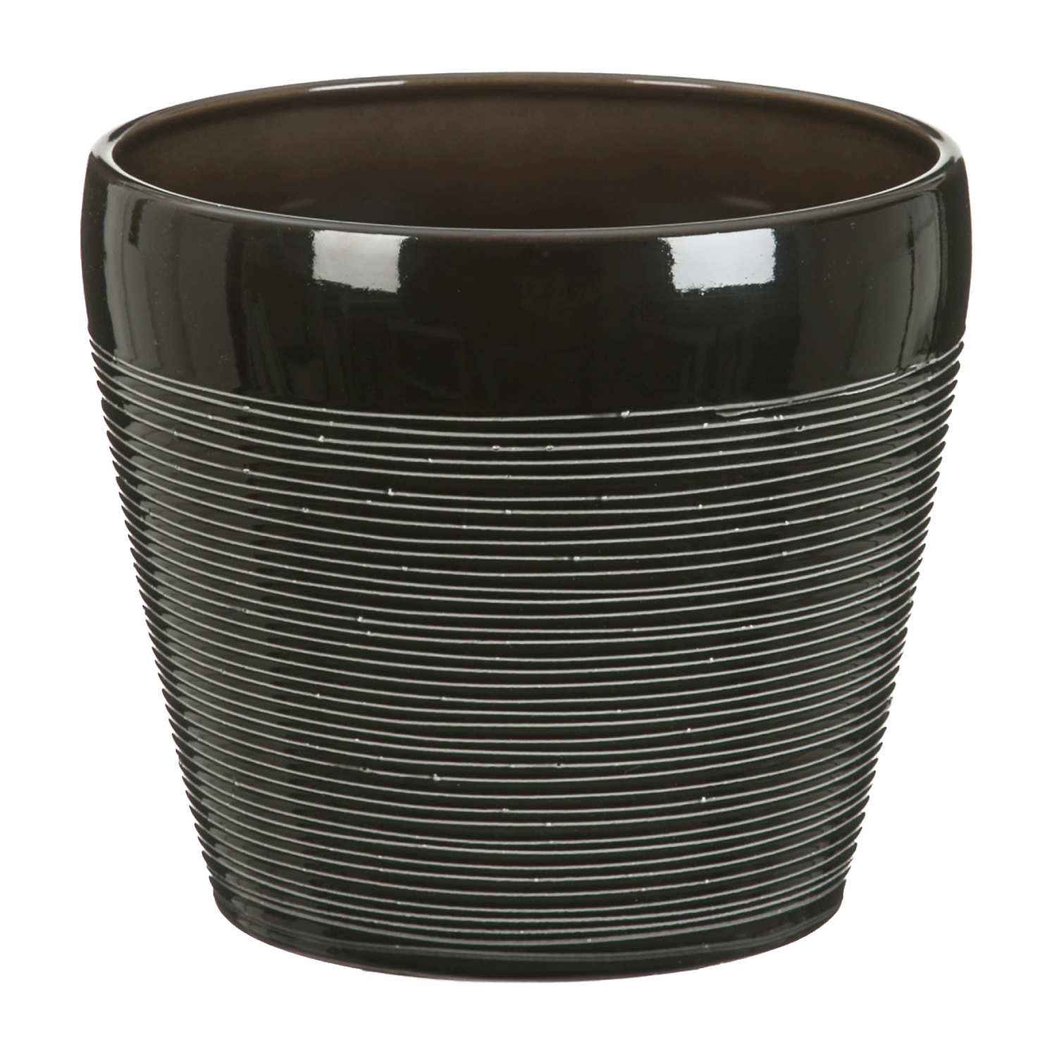 Кашпо керамическое Шойрих 808 серый D15 H12