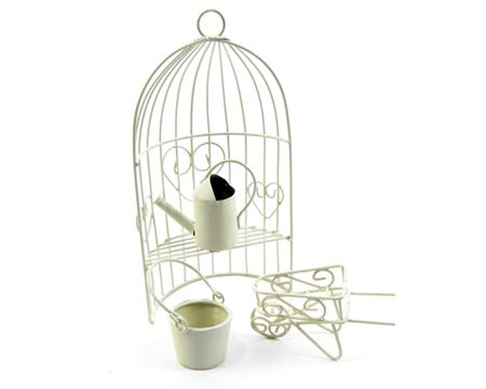 Набор минидекора Bloomit's беседка, ведро, лейка, тележка