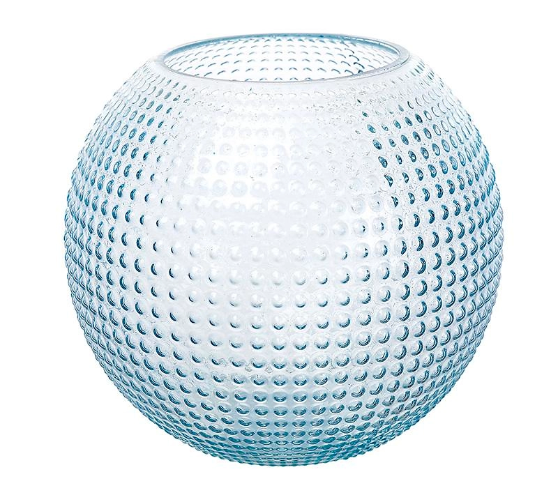 Ваза шар Норвегия голубая 18x21x21 cм
