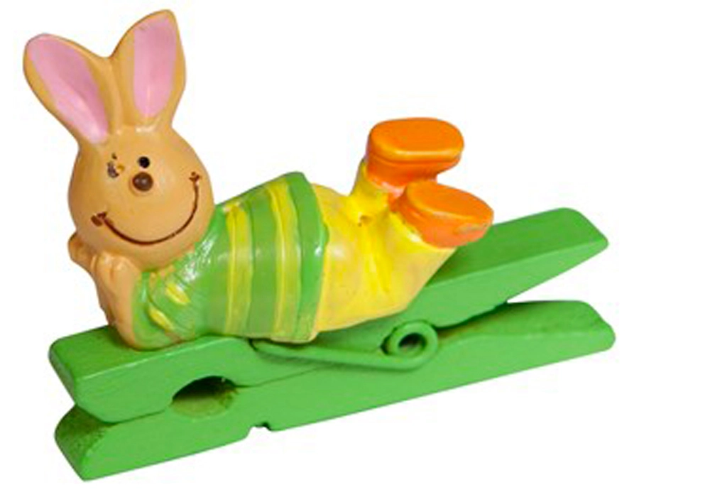 Прищепка декоративная в ассортименте 6 шт/упак