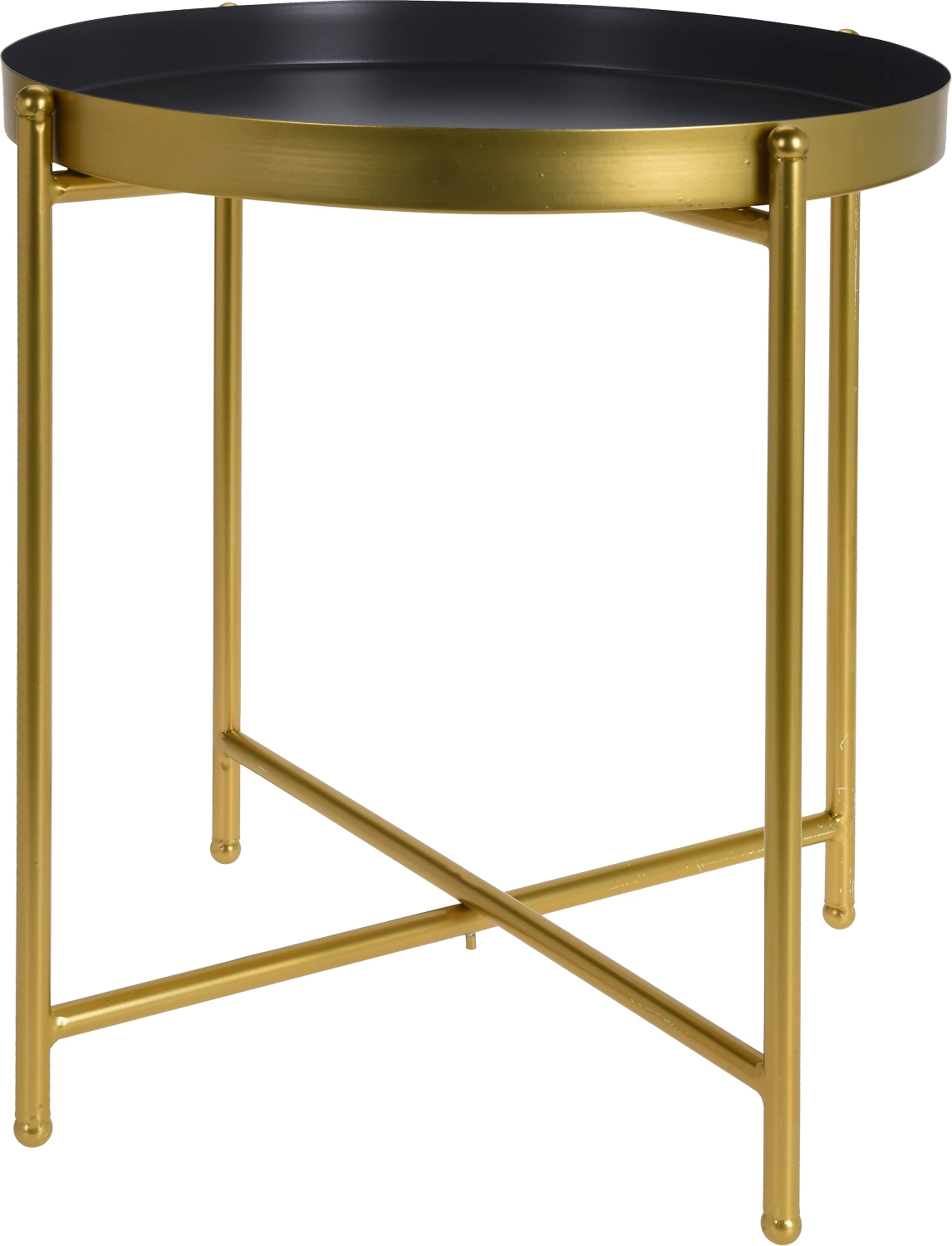 Стол-подставка круглый металл серый 43x43x45 см